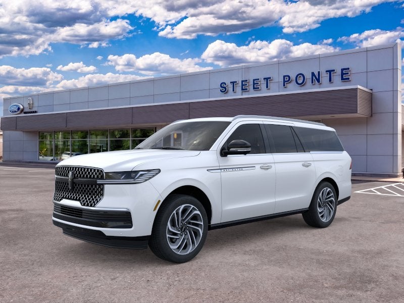 2026 Lincoln Navigator L Reserve in Pristine White Metallic — front three-quarter view