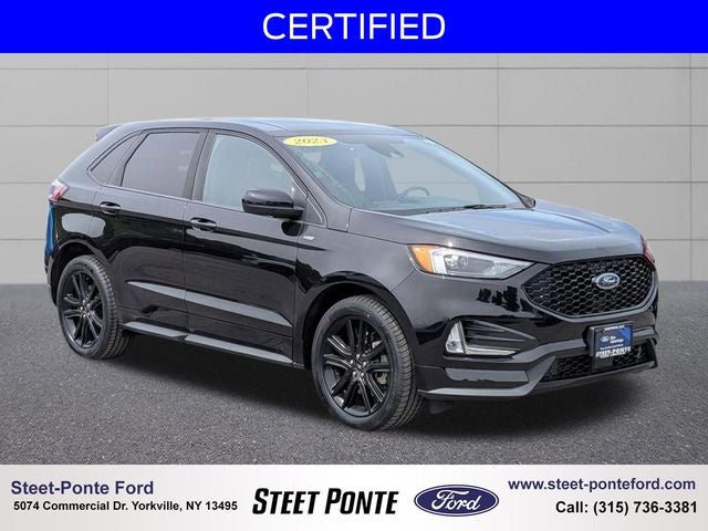 2023 Ford Edge ST Line in Black Metallic — front three-quarter view